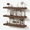 Walnut, variant on Mifurn 23.6'' Floating Shelves for Wall, Wall Mounted Wood Shelves for Bedroom, Bathroom, Kitchen, Set of 3, Black