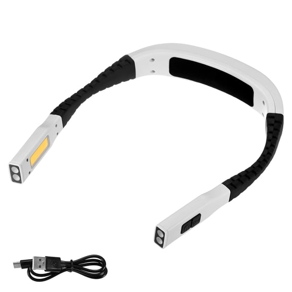 Uxcell Grill Light for Outdoor Barbecue Grilling Accessories, ABS Material LED Neck Reading Light for Camping/Knitting/BBQ [White]