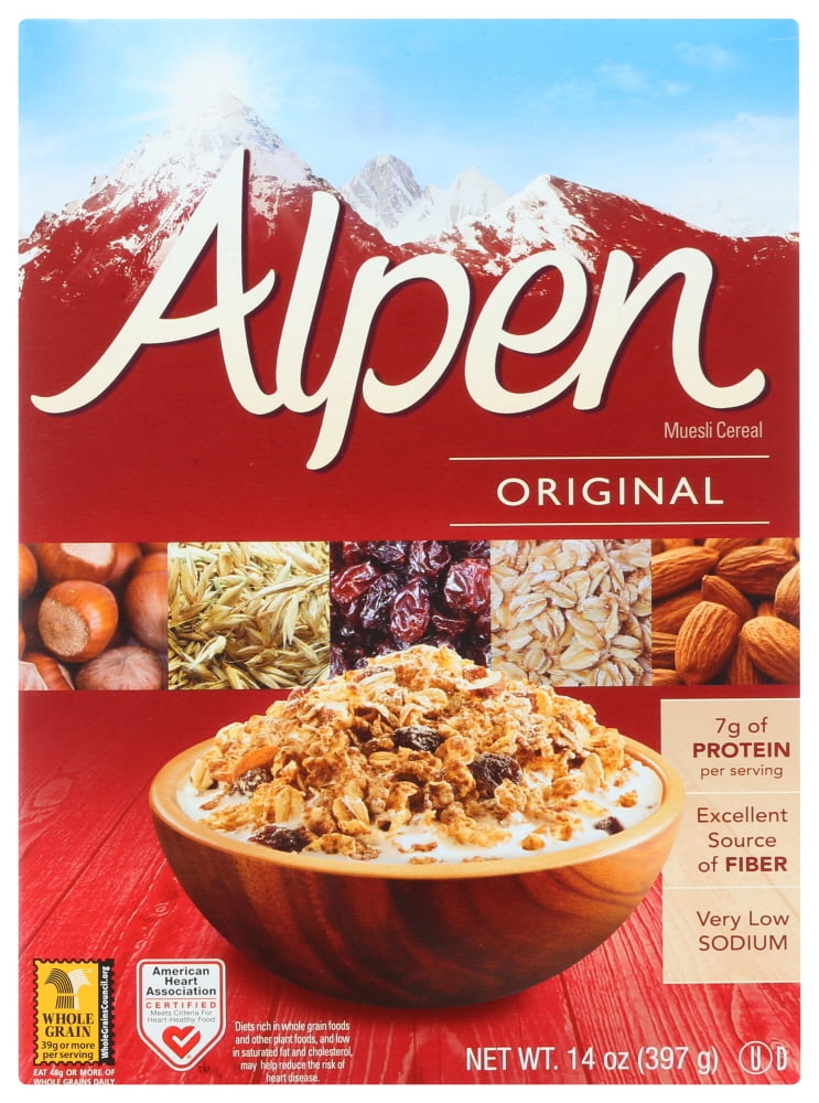 (4 pack) Alpen Muesli Cereal Original, 14 Oz, Pack Of 1