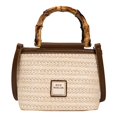 thumbnail image 1 of Cute Portable Travel  Bags Handbag Woven Beach Bag All-match Large Capacity Straw Woven Bag Korean Style Bag Women Straw Bag Shoulder Bag BEIGE, 1 of 1