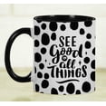 thumbnail image 6 of Inkdotpot See Good In All Things 11 Oz Ceramic Coffee Mug Inspirational Quotes Employee Boss Coworkers Birthday GIft-Black, 6 of 6