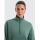 thumbnail image 4 of Sudadera CRZ YOGA SoftAura Half Zip para Mujer Verde Bosque Oscuro, 4 of 5