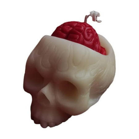 

HANUUAZ Clearance Halloween Brain Candle The Bleeding Candle Halloween Decor Wax Human Candles Candle Blood Bleeding Dripping Red Wax Decorative Themed Candles for Halloween deals of the week (White）