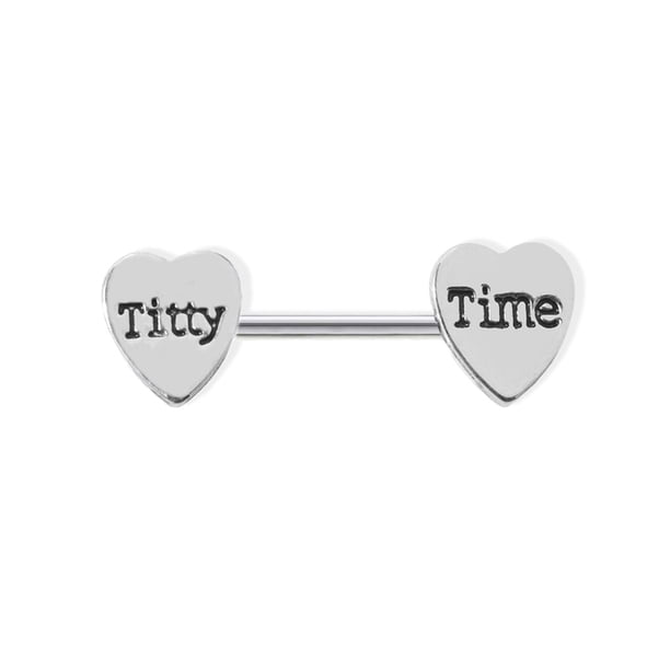 Anillos para pezones Accesorio de moda Hermosa decoración de coqueteo Adornos para perforaciones Piercings para el cuerpo en forma de corazón Ropa, zapatos y accesorios Miscelánea Plata Titty-Time Qarigey AP009422-02B