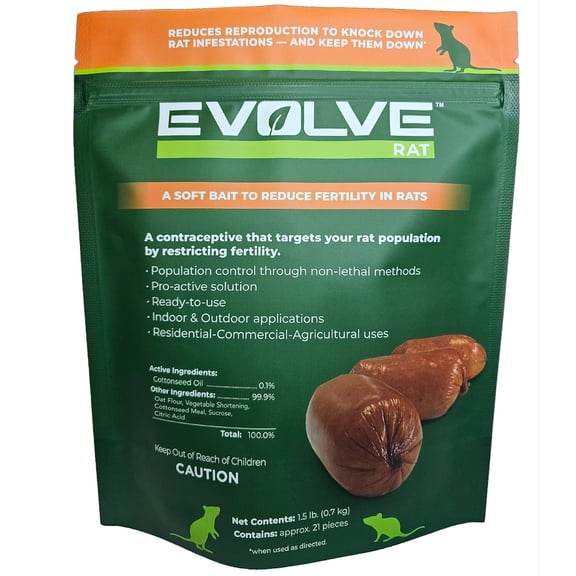 Evolve Rat Birth Control 1.5 Lb Soft Bait Sausage