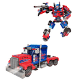 thumbnail image 1 of Juguete Bloques de Construcción Rm Regalomex 2 en 1 Carro Robot Transformable para Niños azul Grande, 1 of 4
