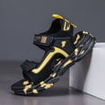 thumbnail image 6 of CAUYDY Boys Sandals Kids Open toe Athletic Sport Sandals Adjustable Strap Summer Outdoor Hiking Beach Water Shoes for Little Big Kid(L101-Gold,12), 6 of 9
