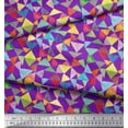 thumbnail image 3 of Soimoi Cotton Voile Fabric Triangle Geometric Print Sewing Fabric Yard 42 Inch Wide, 3 of 3