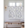 thumbnail image 2 of Easter Bunny Bathroom Window Curtain, Spring Purple Flower Rustic Farmhouse Grey Plaid Light Filtering Coffee Kitchen Curtains, Bedroom Living Room Curtains 2 Panel 84"x45", 2 of 6