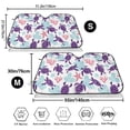 thumbnail image 3 of Uemuo Ornamental Turtles Pattern Accordion Car Windshield Sun Shade, Foldable Reflective Sun Visor for Car, Reflector Windshield Sunshade-, 3 of 7