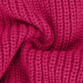 thumbnail image 4 of IROINNID Pullover Sweater for Women Crewneck Mid-long Sweater Knitted Loose Fit Long Sleeve Ripped Hem Stylish Casual Sweater,Hot Pink, 4 of 5