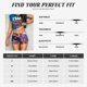 thumbnail image 5 of Fotbe Purple Gold Marble Swirls Shorts Sin Costuras – Shorts Deportivos de Cintura Alta para Mujer, Elásticos para Gimnasio, Yoga, Running o Ciclismo-Small, 5 of 8