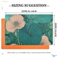 thumbnail image 2 of Blue Green Lotus Leaf Floor Door Mat Outdoor Indoor for Home Entrance Welcome Mats 32"x20", 2 of 8