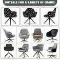 thumbnail image 6 of Xoenoiee Moon Star Print Stretch Curved Back Dining Chair Covers with Armrest, Accent Dining Chairs Covers Slipcovers with Arms, Swivel Armchair Cover Protector, Vanity Bar Stool Seat Covers, 6 of 7
