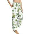 thumbnail image 2 of Xecao St Patrick's Day3 Women's Straight Lounge Pajama Pants: The Epitome of Relaxed Sleepwear, 2 of 9