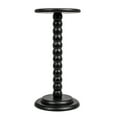 thumbnail image 4 of Creative Co-Op Stacked Pedestal Cocktail Side Table, Black, 4 of 6