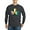 Charcoal, variant on CafePress - Shamrock Of Ukraine Long Sleeve Dark T Shirt - Long Sleeve Dark T-Shirt