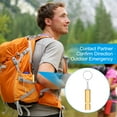 thumbnail image 4 of Uxcell Survival Whistle, Loud Sound Aluminum Outdoor Safety Whistle for Camping Hiking Golden, 4 of 6