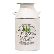 Christmas Tree Milk Can