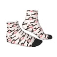 thumbnail image 6 of Salouo Dachshund And Hearts Pattern Unisex Middle Tube Socks,Middle-Finger Knee High Socks Over The Calf Tube Stocking Crew Stockings for Women and Men Tube Socks, 6 of 8