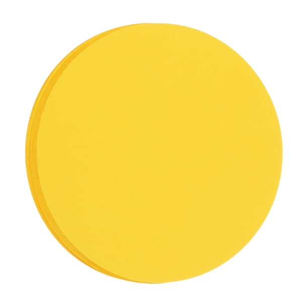 60 PCS Recortes de Círculo Amarillo Dorado de 6 Pulgadas para Manualidades DIY Decoración de Tableros de Anuncios en el Aula