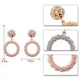 thumbnail image 2 of HOOUN Fashion Punk Gold Metal Dangle Earrings Jewelry Geometric Big Drop Earrings-Rose Gold, 2 of 2
