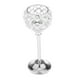 thumbnail image 1 of Candelabro de cristal para velas de té, centro de mesa para compromiso Plata 215cm, 1 of 9