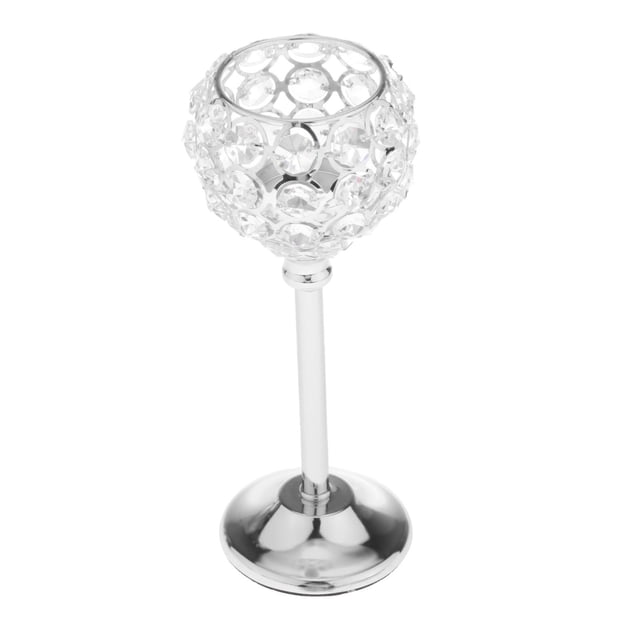 Candelabro de cristal moderno, candelabro de té, centro de mesa, decoración para banquetes Plata 215cm