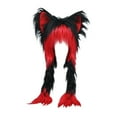 thumbnail image 2 of lionlar Chapeau Cosplay Anime Oreilles de Chat Mignon pour Fête d'Halloween Carnaval Noir Rouge, 2 of 9