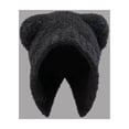 thumbnail image 4 of Cute And Versatile Solid Color Bear Hat For Women Winter Warmth With Ear Thin Winter Hat Hats Men Winter Hat Hat Warm Ear Hat Mens Outdoor Winter Hats Funky Winter Hats for Men Cold Proof Hat Winter, 4 of 4