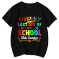 thumbnail image 3 of WOYY Toddler Girls Last Day of School Shirt Letter Print Short Sleeve Summer Tee Shirt, 3 of 3