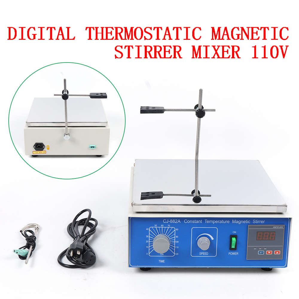 Dwellnix Thermostatic Magnetic Stirrer Hot Plate CJ 882A Digital Heating Lab Mixer 10L