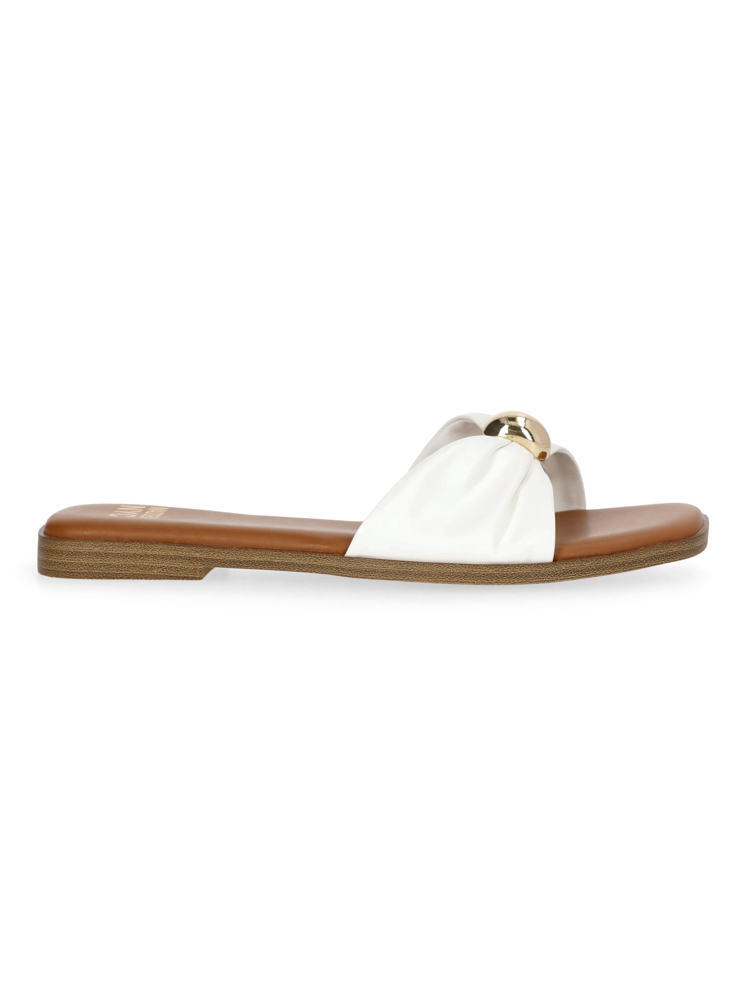 Madden NYC Women's Ruched Slide Sandals