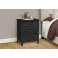 thumbnail image 4 of Monarch Specialties Accent Table, Nightstand, Storage Drawer, End, Side Table, Bedroom, Lamp, Storage, Black Veneer, Transitional, 4 of 4