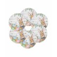 thumbnail image 7 of 13 Inch Round Placemats Set of 6, Easter Bunny Non Slip Heat Insulation PP Table Mats, Colorful Easter Eggs Eucalyptus Grey Wooden Washable Place Mats for Kitchen Dining Party Table Decor, 7 of 7