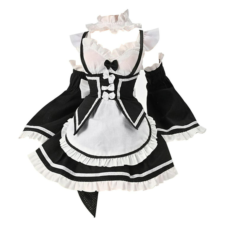 1/6 Figure Doll Clothes ,Maid Outfit ,Cuff ,Applicable to Clothing for 12''  Female Action Figure, Cosplay 