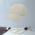 thumbnail image 3 of harmtty Sun Protection Hat Unisex Baseball Sun Protection Hollow Out Adjustable Circumference Anti-uv Solid Ponytail Hole Dome Hiking Traveling Shopping Khaki, 3 of 8