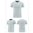 thumbnail image 2 of Summer Mens Shirts Breathable Short Sleeve Sport Tees Running Gym Training Hiking Lightweight Quick Dry Summer Basic Tees, 2 of 4