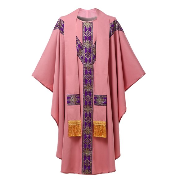 BLESSUME Prêtre Célébrant Chasuble Église Catholique Père Messe Gilets Robe