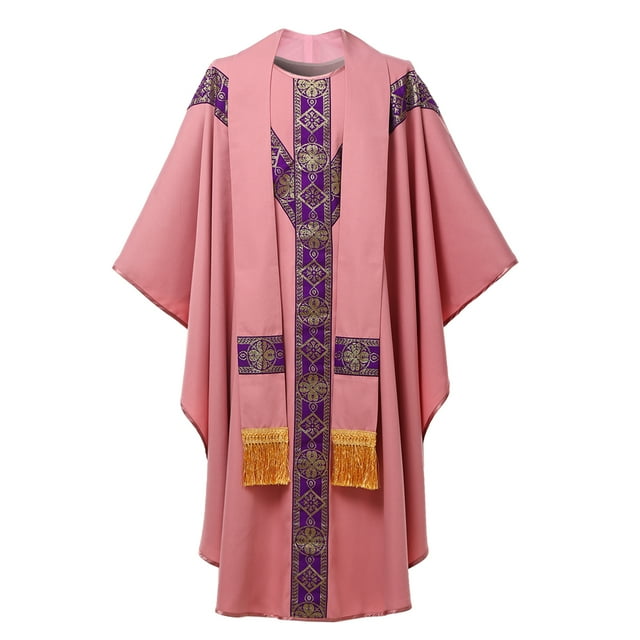 BLESSUME Prêtre Célébrant Chasuble Église Catholique Père Messe Gilets Robe