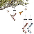 thumbnail image 1 of Xihbxyly Comedero para Colibríes, Campanillas de Viento Coloridas para Exteriores, Decoración Colgante para Jardín, Atrae Pájaros para Espacios Relajantes, Regalo Perfecto para Amantes de La Naturale, 1 of 6