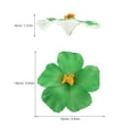 thumbnail image 2 of AURARMLET Green EVA Hibiscus Flower Decorations, Lifelike Party Decor Accessories, 2 of 6
