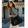 thumbnail image 2 of FALAN MULE Women Hobo Shoulder Bag Soft Leather Crossbody Purse with Multi Pockets Slouchy Handbag, 2 of 6
