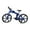 bleu, variante sur Mini Vélo de Course en Alliage Jouet Mini Vélo de Montagne pour Décoration de Véhicule et de Maison