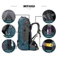 thumbnail image 4 of Mochila Bseash Impermeable de 60L para Senderismo y Camping con Funda para Lluvia, 4 of 9