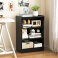 thumbnail image 5 of Costway 3-Tier Bookcase Open Multipurpose Display Rack Cabinet with Adjustable Shelves Black, 5 of 10