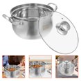 thumbnail image 1 of CATIEBYE Multi Purpose Cooking Pot With Lid Ideal For Home Food And Soup Heating Easy To Clean And Maintain, 1 of 8