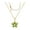 Green, variant on Fidget Necklace,Spinning Fidget,Necklace for Women Gold Flower Fidget Necklace Rotatable Crystal Silver Blossom Pendant Necklaces Adjustable Spinning Fidget Necklaces Redbud(Green Necklace)