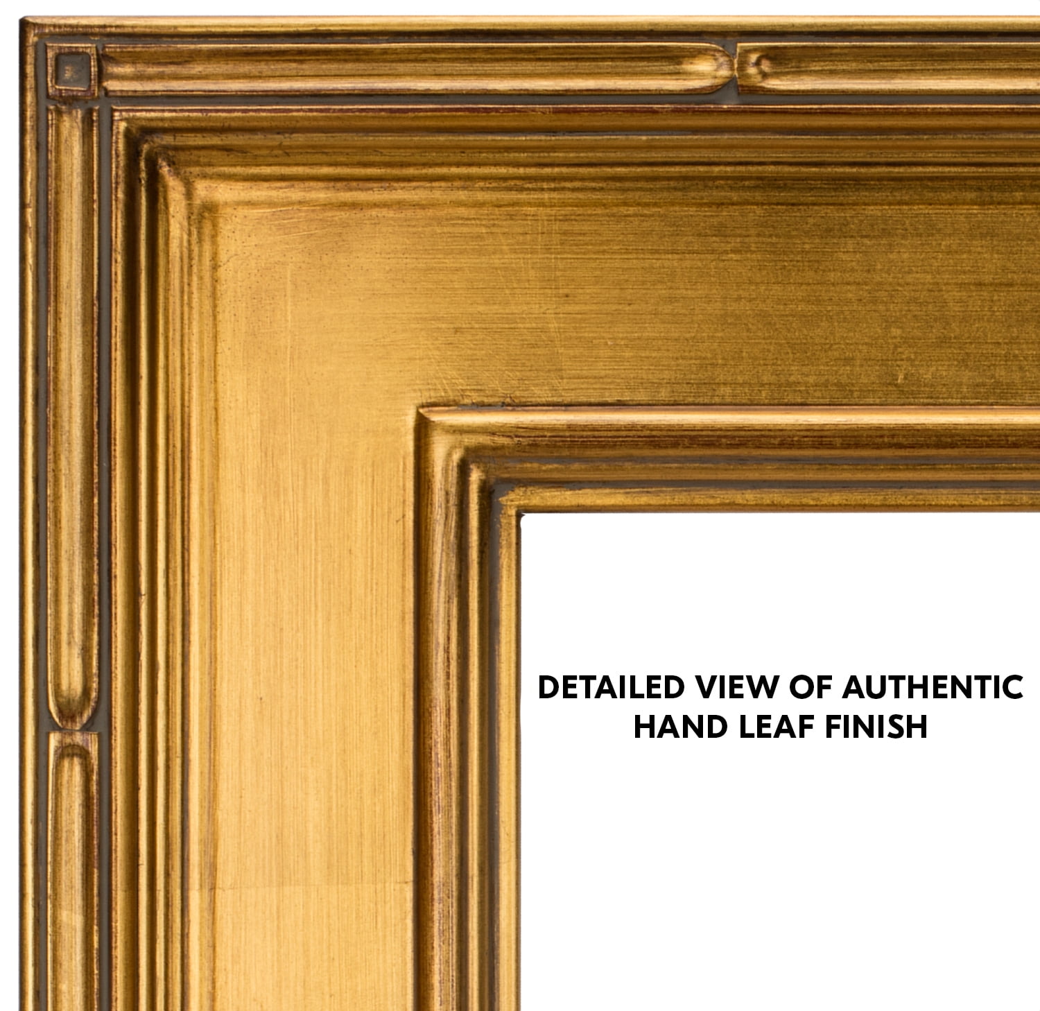 Creative Mark Museum Plein Aire Ornate Picture Frame - 16x20" - Gold Leaf - Pack of 2, High-End Antique Style Frames - Open Back with No Glass or Backing