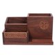 thumbnail image 1 of Organizador de escritorio multifuncional de madera con portalápices, 1 of 5